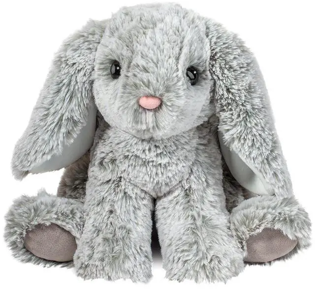 Main image of Douglas Stormie Soft Gray Bunny Softie Plush Stuffed Animal, 8"