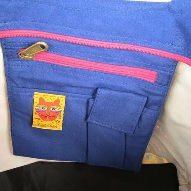 Alt view image 2 of 2 - Laurel Burch Shoulder Tote, 21 by 5 by 15-Inch, Carlotta's Cats