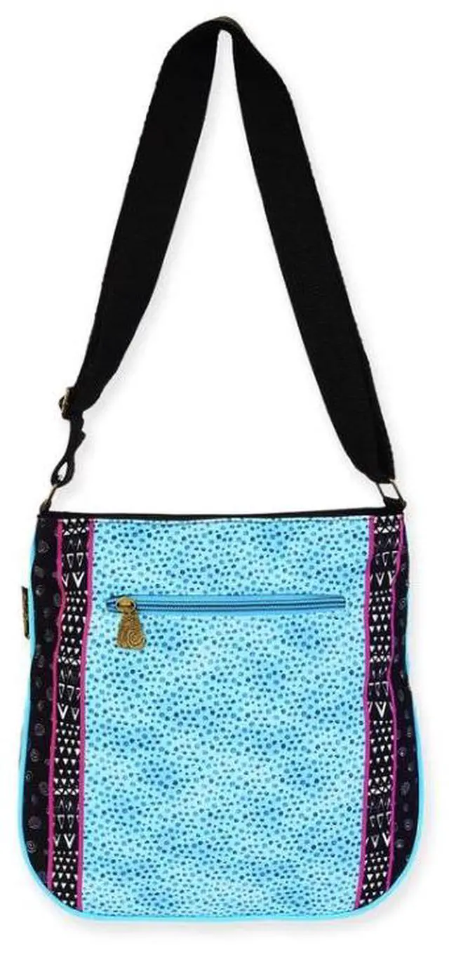 Alt view image 3 of 4 - Laurel Burch Kitty Noir Black Cat Medium Crossbody Bag, 10 x 2.25 x12 inches