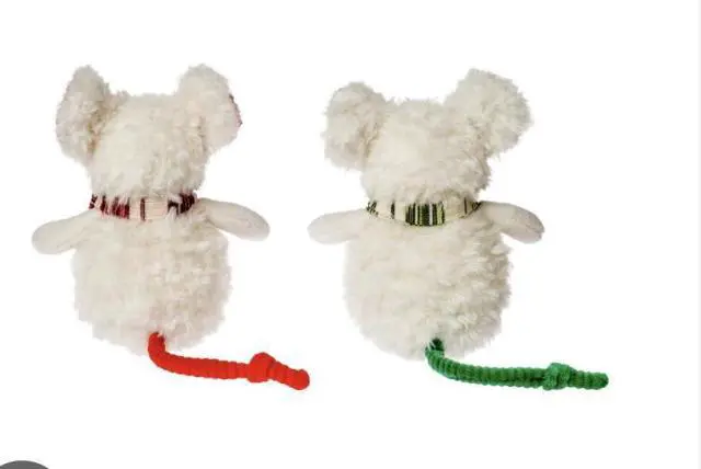 Alt view image 3 of 4 - Mary Meyer Merry Mice, Red and Green Ears, Set of 2, 6 inches