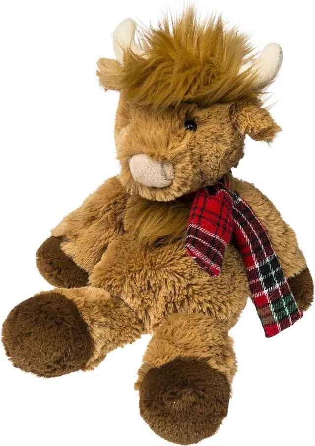 Main image of Mary Meyer Marshmallow Zoo Plush Soft Toy, 9-Inches, Junior Nutmeg Highland Cow