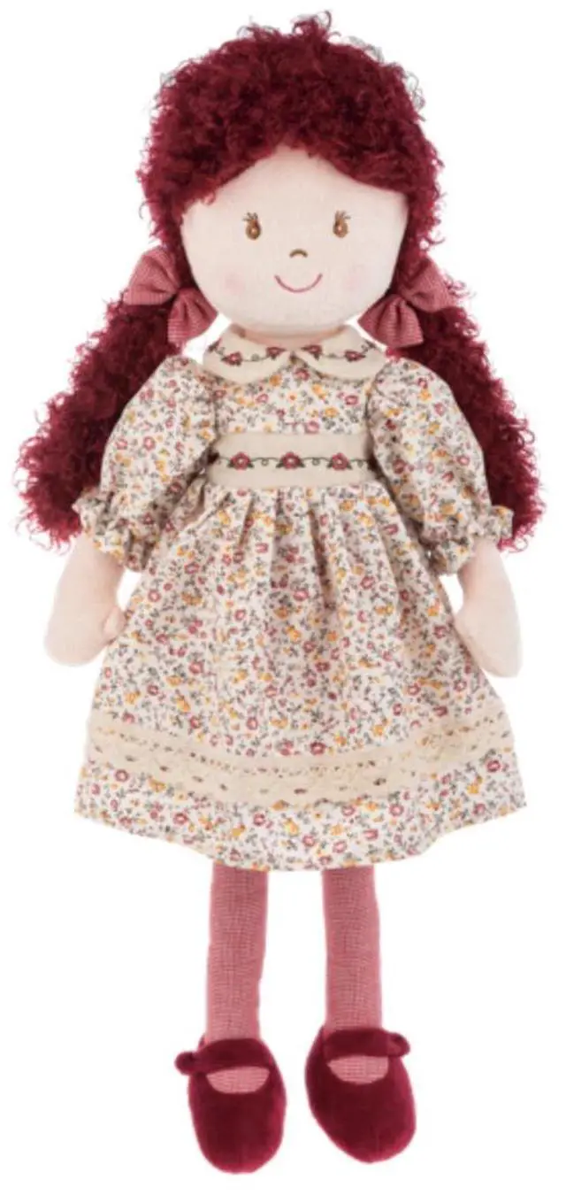 Alt view image 2 of 4 - Ganz Amelia Plush Stuffed Toy Rag Doll with Purple Hair, 20 inches