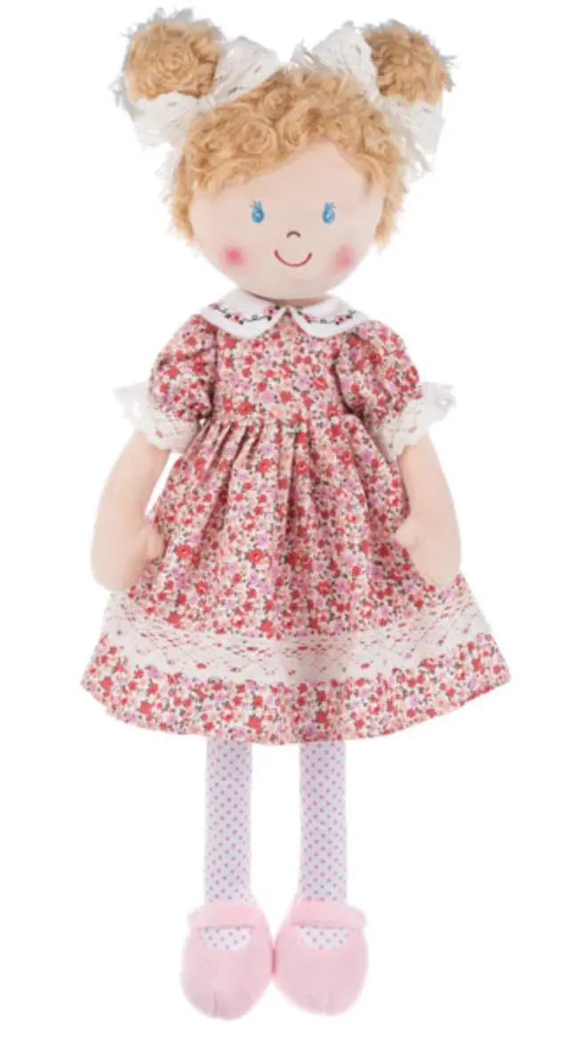 Alt view image 2 of 4 - Ganz Beatrice Plush Stuffed Toy Rag Doll with Blond Hair, 20 inches