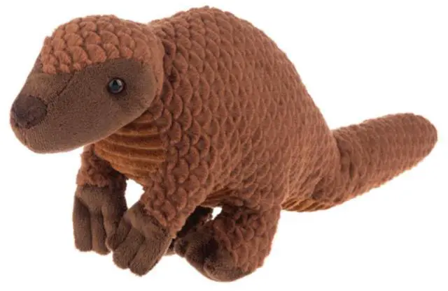 Main image of Hands on Ganz Tan Spike Pangolin Plush Stuffed Animal Toy, 18"long