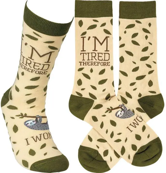 Main image of Primitives by Kathy Socks - Sloth - I'm Tired Therefore I Won't