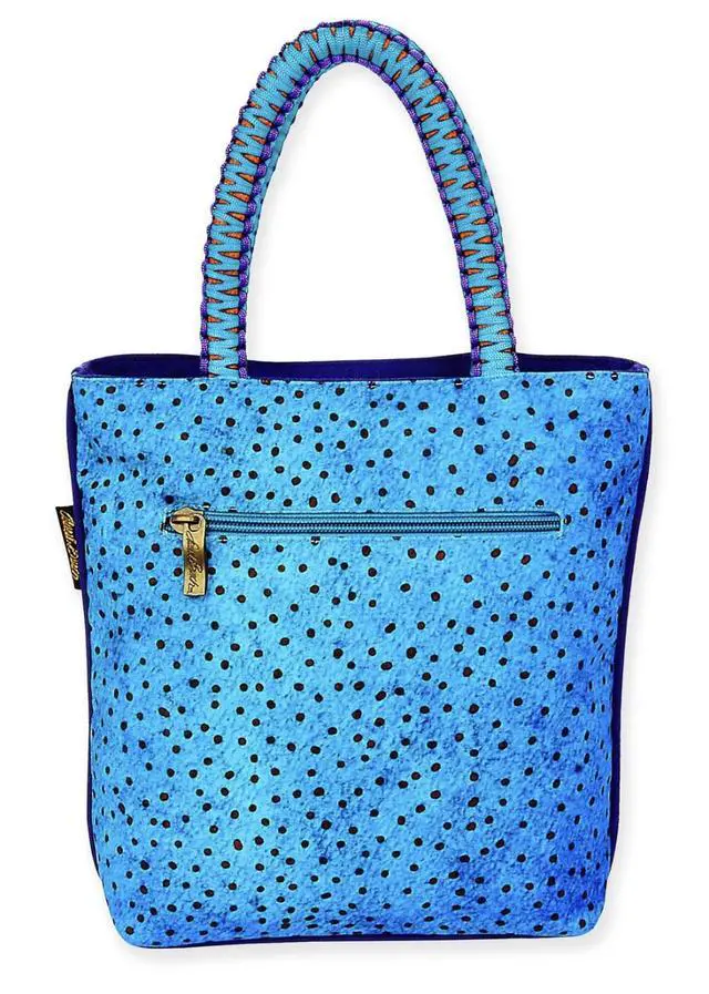 Alt view image 2 of 3 - Laurel Burch Matisse in Flowers Black Lab Dog Medium Tote, 10" x 3" x 10.25"