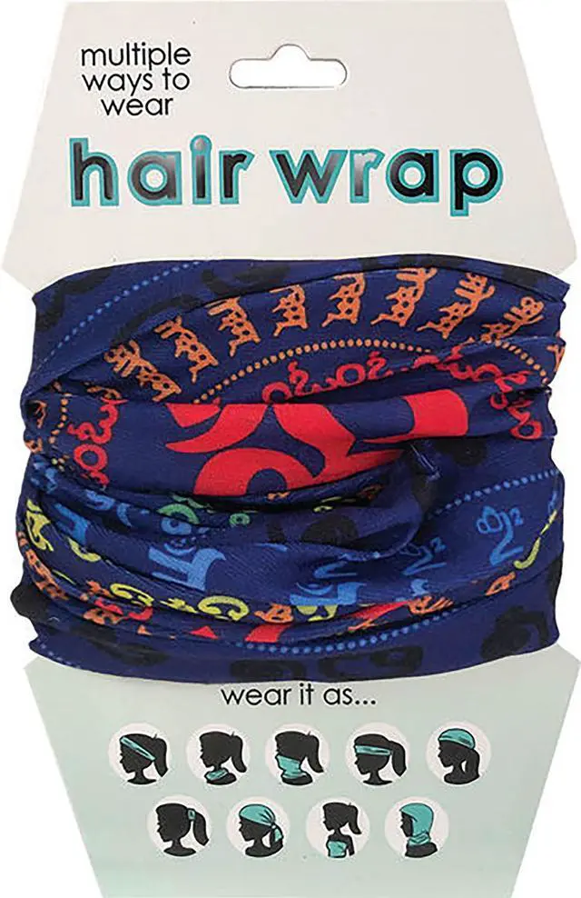 Main image of Spoontiques Yoga Symbols Hair and Face Wrap