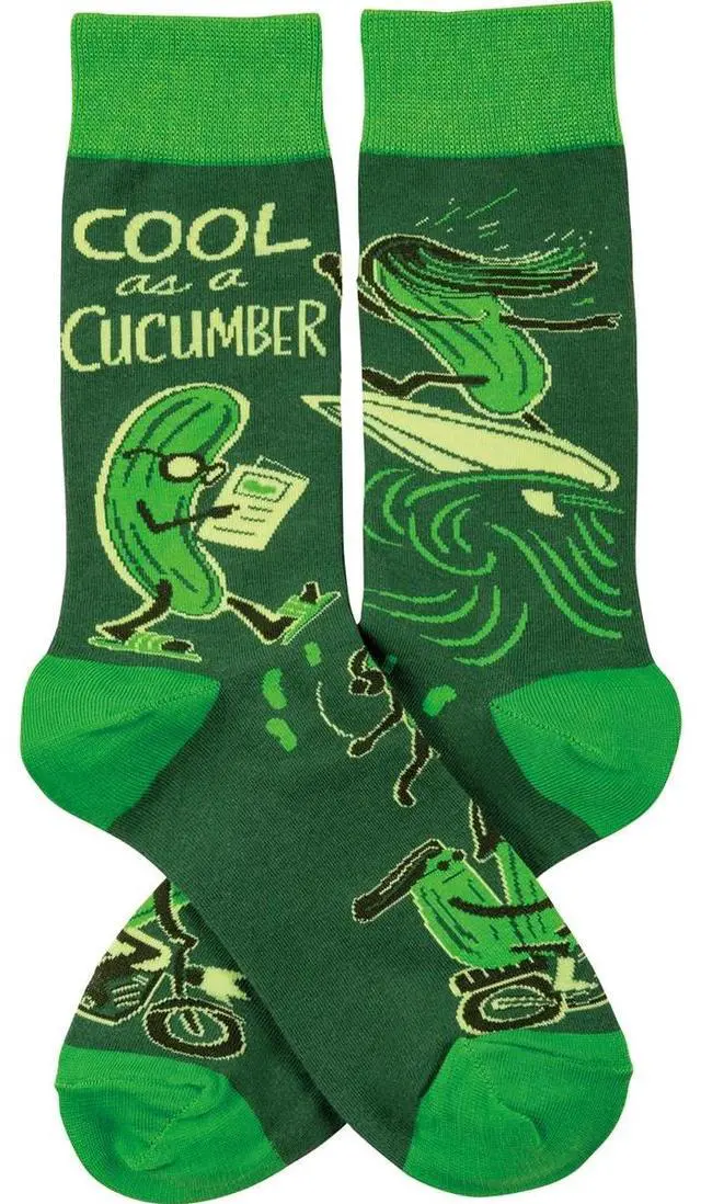 Alt view image 2 of 4 - Primitives by Kathy 113084 Cool as a Cucumber Socks