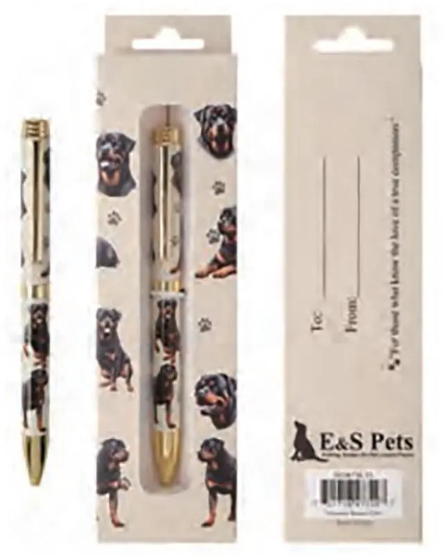 Main image of E&S Pets Refillable Ball Point Pen in Gift Box, Rottweiler Dog