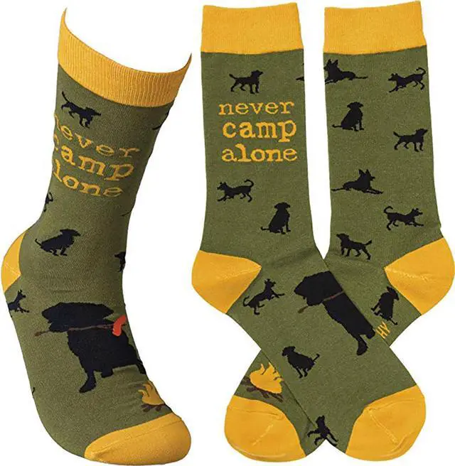 Main image of Good Dog Socks Never Camp Alone Primitives by Kathy
