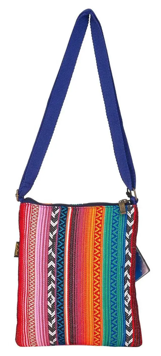 Alt view image 2 of 3 - Laurel Burch Woof Dog Small Crossbody Shoulder Bag, 8.5" x 10"