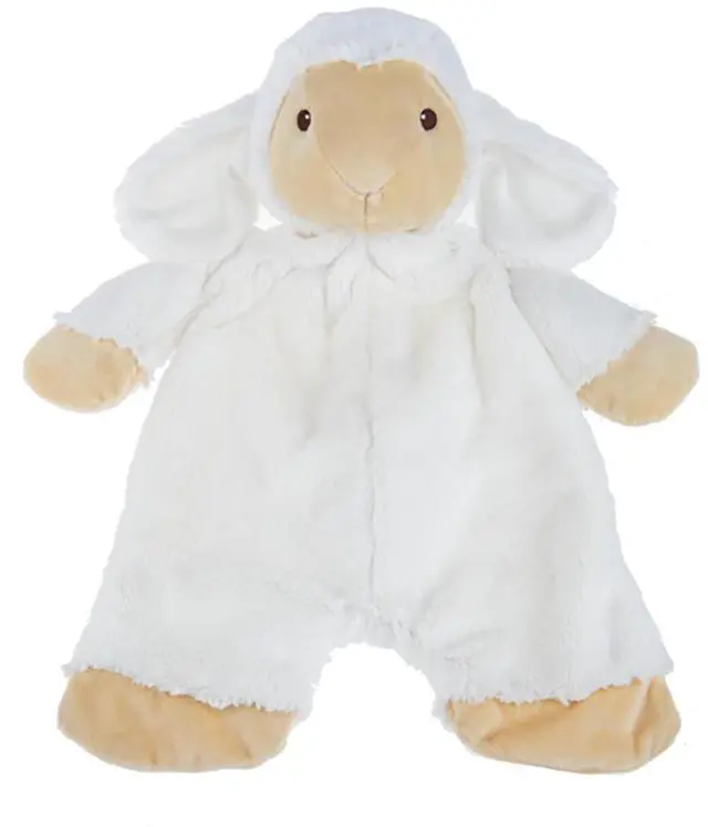 Main image of Baby Ganz Flat-A-Pat Downy Lamb Baby Blanket - 18"
