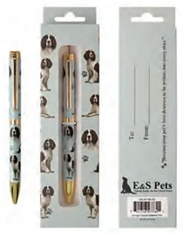 Main image of E&S Pets Refillable Ball Point Pen in Gift Box, Springer Spaniel
