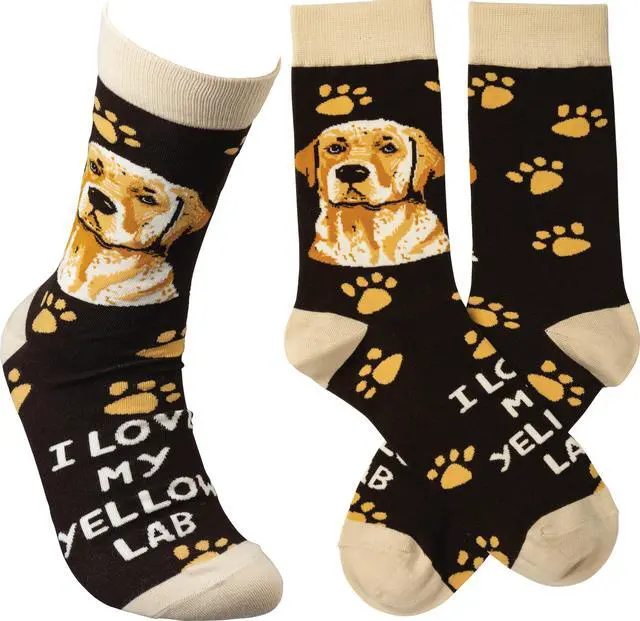 Main image of Primitives By Kathy Socks - I Love My Yellow Lab