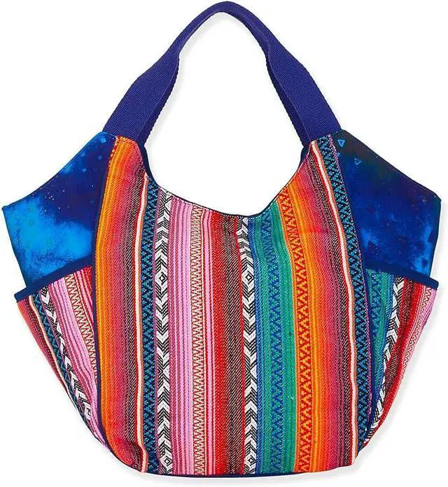 Alt view image 2 of 2 - Laurel Burch Woof Large Puppy Dog Scoop Shoulder Tote Bag, 21x 5.5x 12