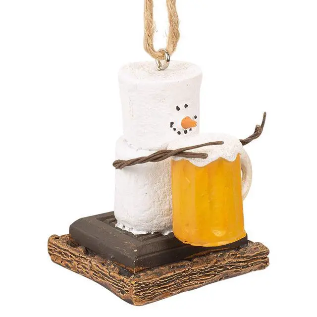 Alt view image 2 of 3 - Toasted S'Mores "Original Beer Mug" Christmas/ Everyday Ornament