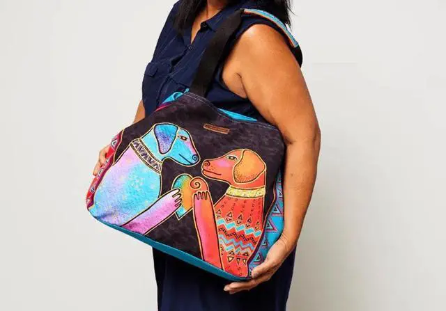 Alt view image 4 of 4 - Laurel Burch Heartfelt Dogs Large Gap Tote, 21" x 5.5" x 15"