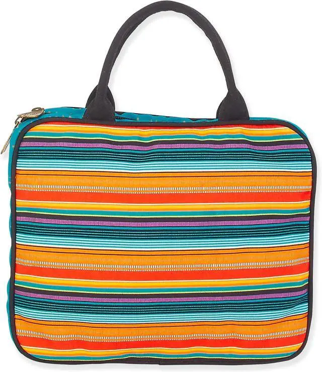 Alt view image 2 of 3 - Laurel Burch Zara Black Cat with Stripes Cosmetic Travel Tote