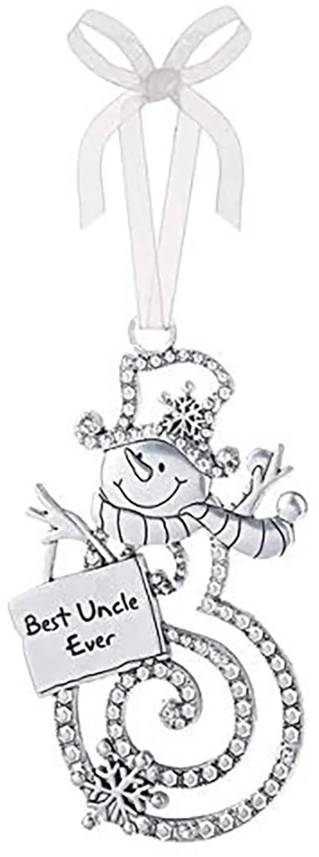 Main image of Ganz Ornament - Best Uncle Ever - Silver