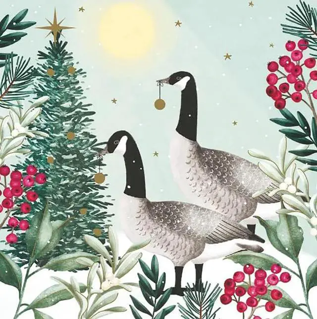 Main image of Paperproducts Design"Goose & Gander" Paper Cocktail/Beverage Napkins, Set of 20