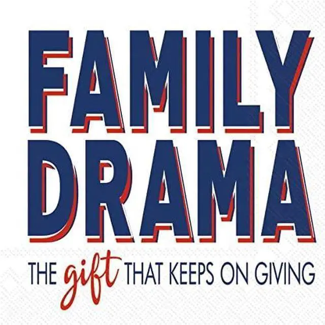 Main image of Boston International Rosanne Beck 3-Ply Paper Napkins, 20-Count Cocktail Size, Family Drama