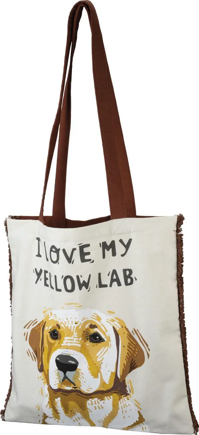 Alt view image 2 of 3 - Primitives by Kathy Tote - I Love My Yellow Lab, One Bag, Both Sides Shown