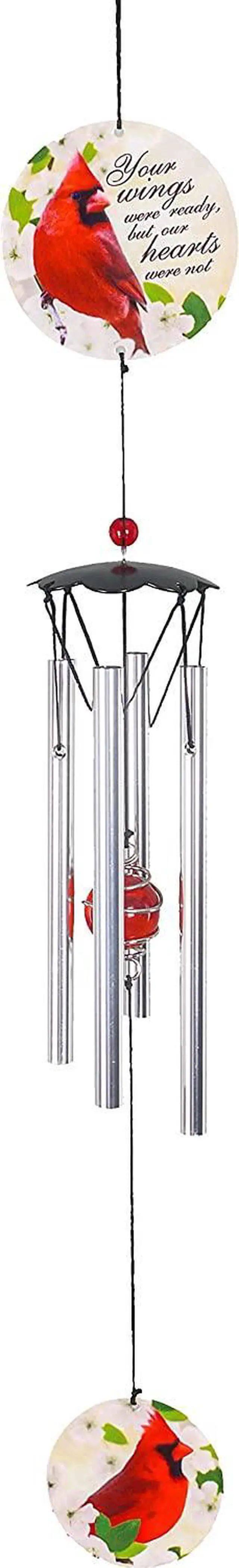 Main image of Spoontiques Decorative Chimes for Yard and Garden, Cardinal Memorial Wind Chime