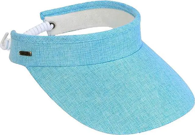 Main image of Sun N Sand Women's Adjustable Coil Visor UV 50, Brim 3.5", Solid