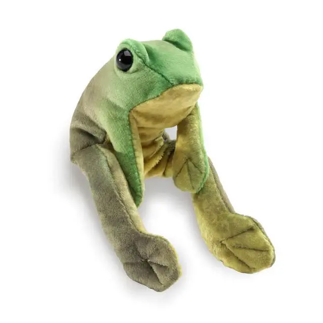 Alt view image 2 of 4 - Folkmanis Mini Sitting Frog Finger Puppet