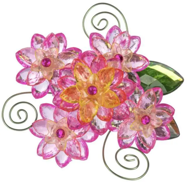 Alt view image 2 of 3 - Ganz Acrylic Dahlia Flower POSY POT, 3"