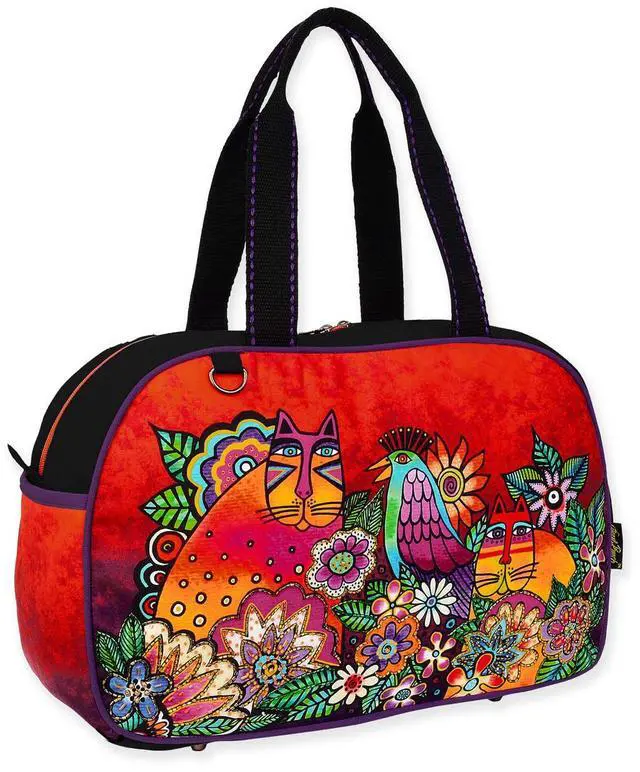 Main image of Sun'N'Sand Laurel Burch Large Chant D'Oiseau Duffel Bag, 21" x 7" x 11.25"
