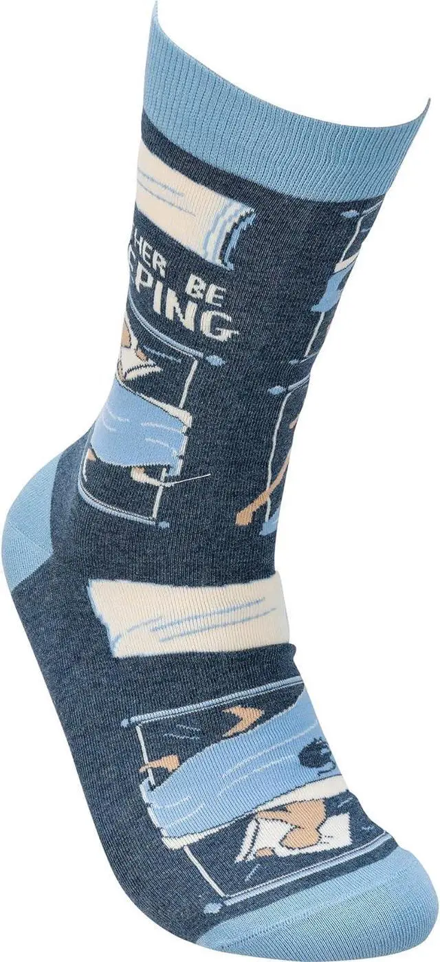 Alt view image 3 of 4 - Primitives by Kathy - I'd Rather Be Sleeping Unisex Socks, One Size