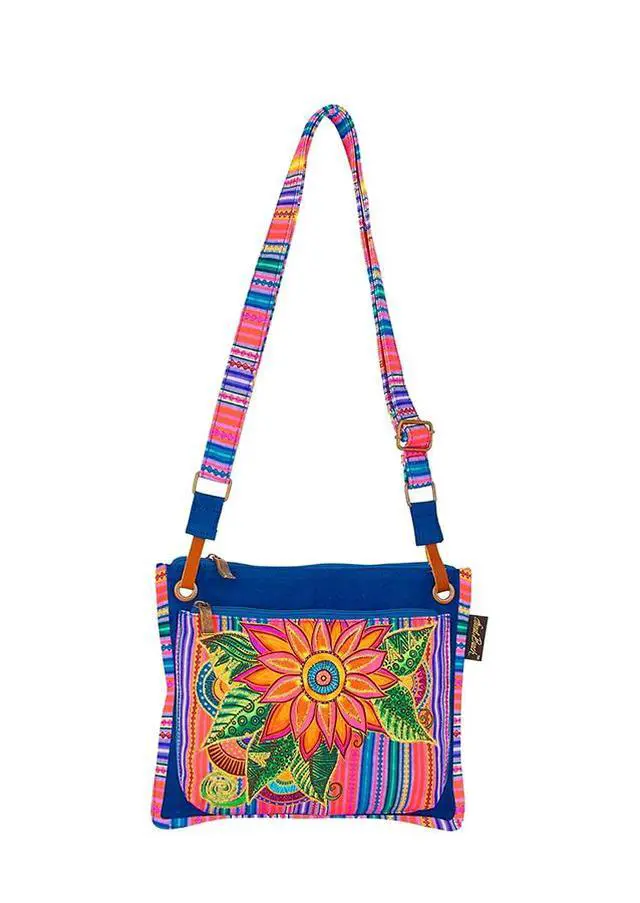 Alt view image 2 of 4 - Women's Laurel Fleur Del Sol Flowers Crossbody Bag, 11.5 x 9.5