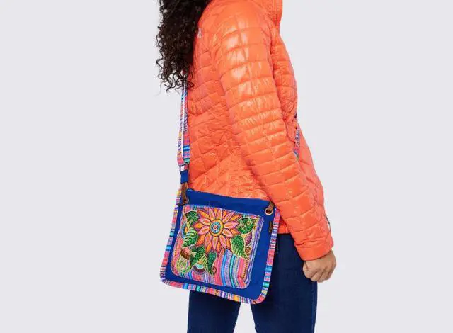 Alt view image 4 of 4 - Women's Laurel Fleur Del Sol Flowers Crossbody Bag, 11.5 x 9.5