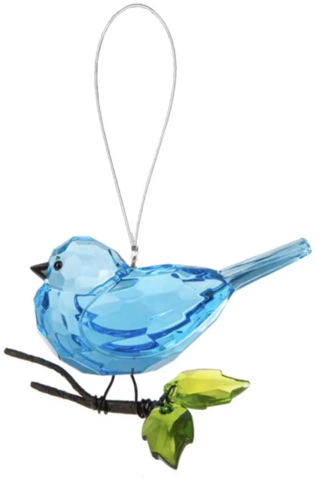 Alt view image 2 of 2 - Ganz Crystal Expressions Acrylic Garden Blue Bird Ornament 3 1/2" W. x 2" L.