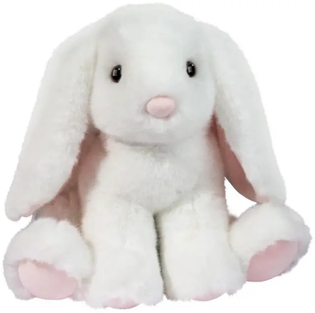 Main image of Douglas Toys Super Cloudie Soft White Bunny Plush Stuffed Animal, 12" sitting