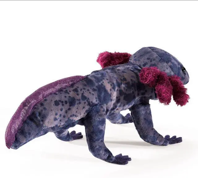 Alt view image 2 of 4 - Folkmanis Black Axolotl Finger Puppet, 8.5"