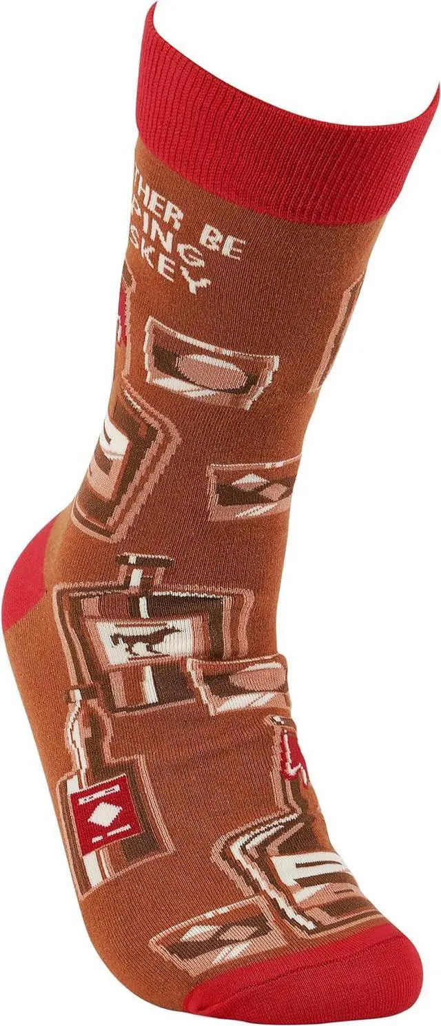 Alt view image 2 of 4 - Primitives by Kathy - I'd Rather Be Sipping Whiskey Unisex Socks, One Size
