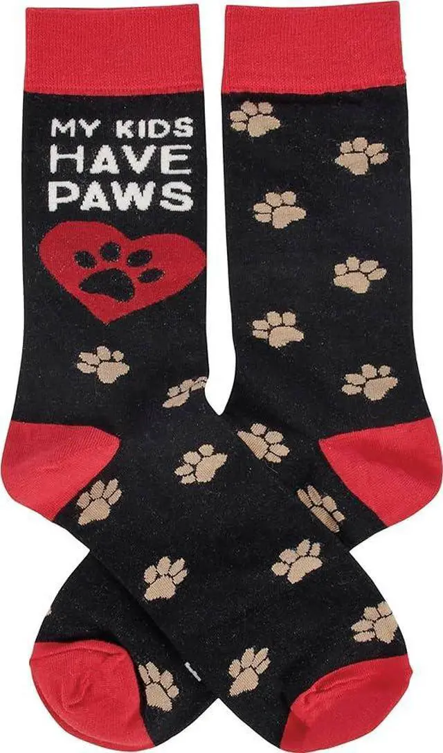 Alt view image 2 of 4 - Primitives by Kathy - My Kids Have Paws Unisex Socks, One Size