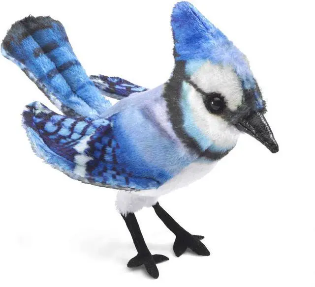 Alt view image 3 of 4 - Folkmanis Mini Blue Jay Finger Puppet