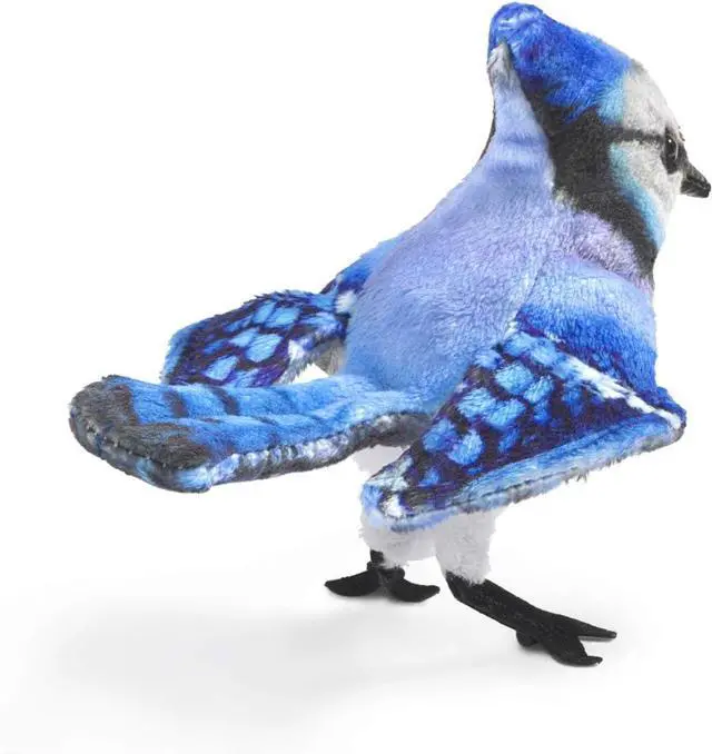Alt view image 4 of 4 - Folkmanis Mini Blue Jay Finger Puppet