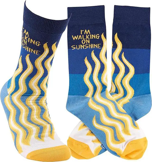 Main image of Primitives by Kathy - I'm Walking On Sunshine Unisex Socks, One Size