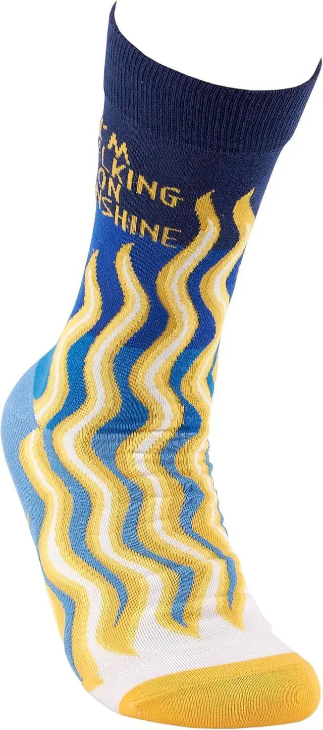Alt view image 3 of 4 - Primitives by Kathy - I'm Walking On Sunshine Unisex Socks, One Size