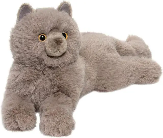Main image of Douglas Cuddle Toys Juliette 15" Grey Persian Cat Plush Stuffed Animal