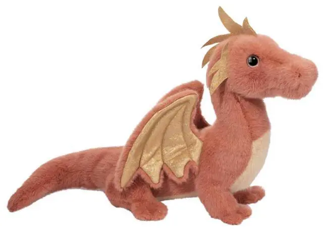 Main image of Douglas Cuddle Toys Burnie Dragon Orange Soft Plush Stuffed Animal, 16" long
