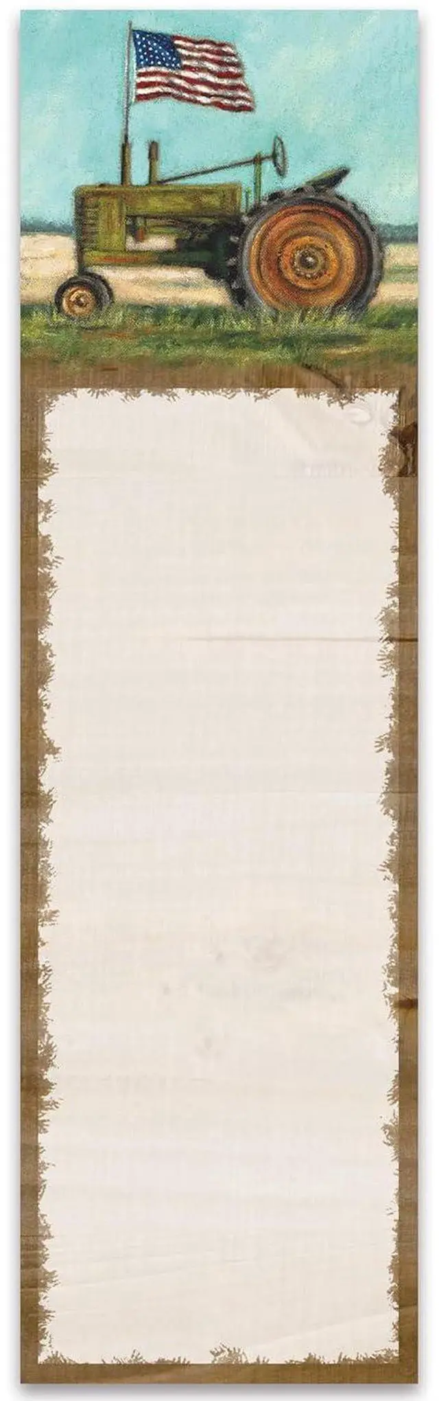 Main image of Primitives by Kathy - Tractor with American Flag List Pad