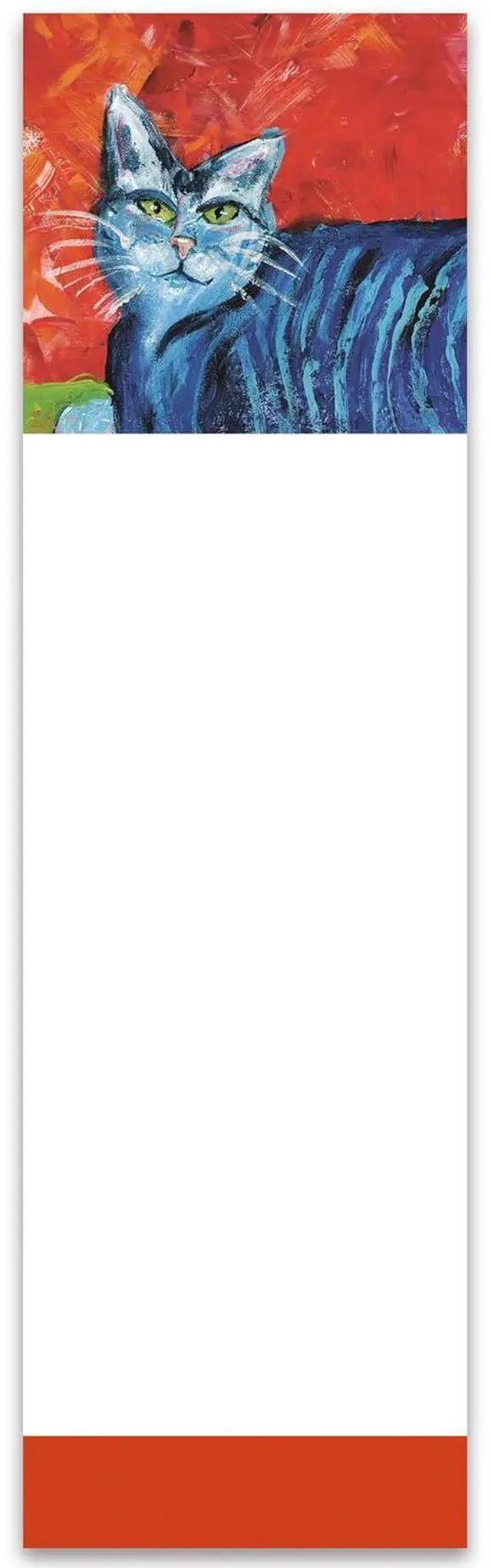 Main image of Primitives by Kathy - Colorful Blue Cat List Pad