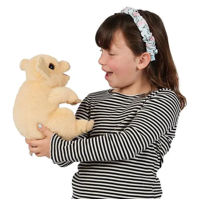 Alt view image 4 of 4 - Folkmanis Sitting Piggy Hand Puppet