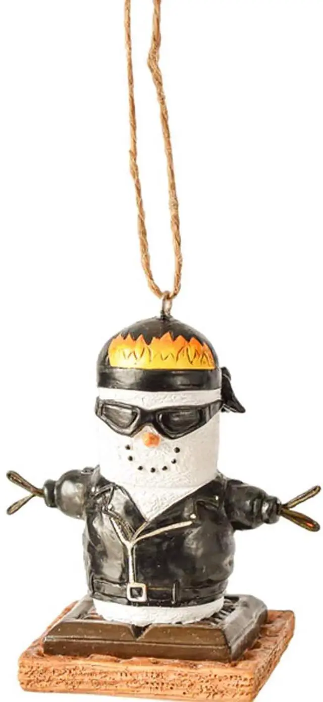 Main image of Ganz MX179692 S'Mores Biker Decorative Hanging Ornament, 3 Inches