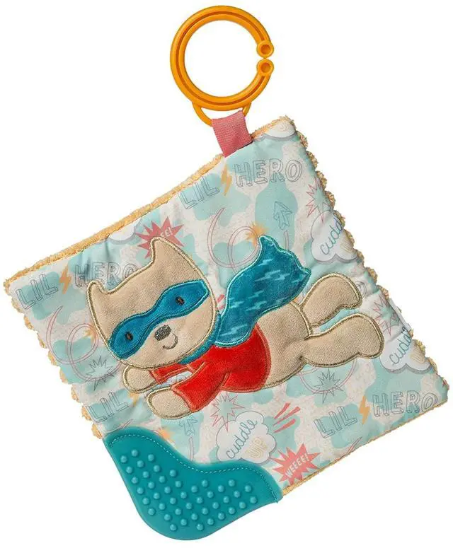 Main image of Mary Meyer Crinkle Teether Toy with Baby Paper and Squeaker, 6", Lil' Hero